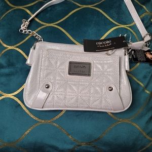 Nicole Miller Crossbody Mini Bag Silver